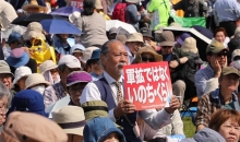 日本民众举行护宪集会 反对战争与军备扩张