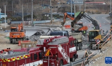 韩国在建桥梁发生坍塌已致3人死亡