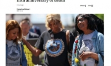 非裔男子弗洛伊德遭白人警察跪压致死五周年 美多地举行悼念活动